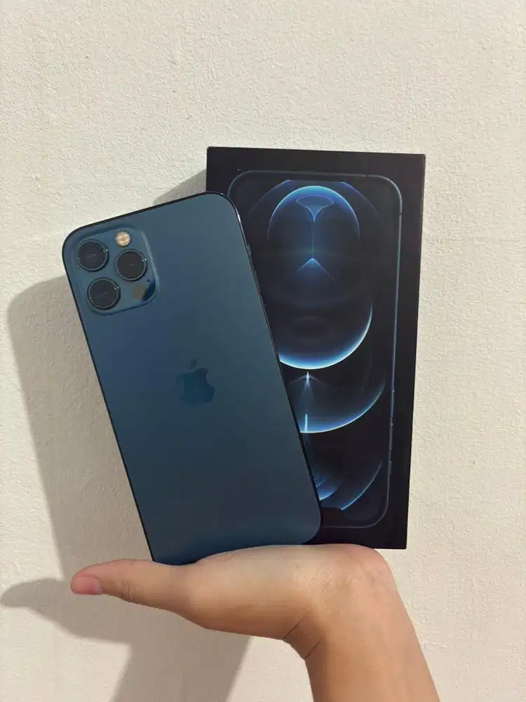 Iphone 12 Pro 256GB Pacific Blue Bekas Full Function