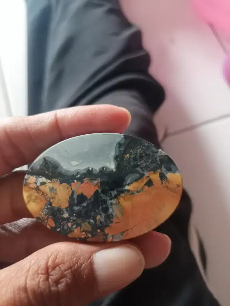 Batu Cincin Akik Permata Natural Pictorial Agate Batu Gambar Maligano