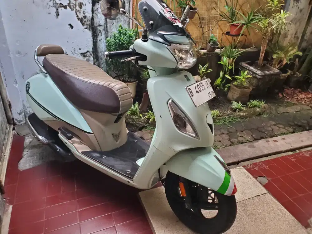 Tvs Callisto 110 2023 Hijau muda Full orisinil.