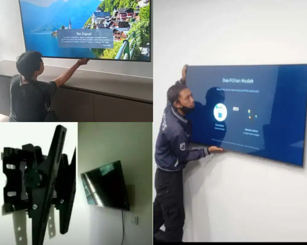 Braket +pasang atau jasa pasang terima rapih breket bracket led tv