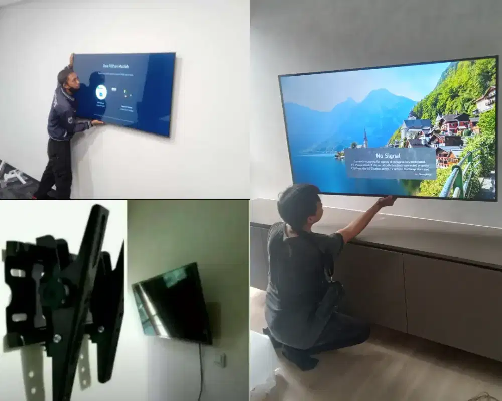 Braket +pasang atau jasa pasang terima rapih breket bracket led tv