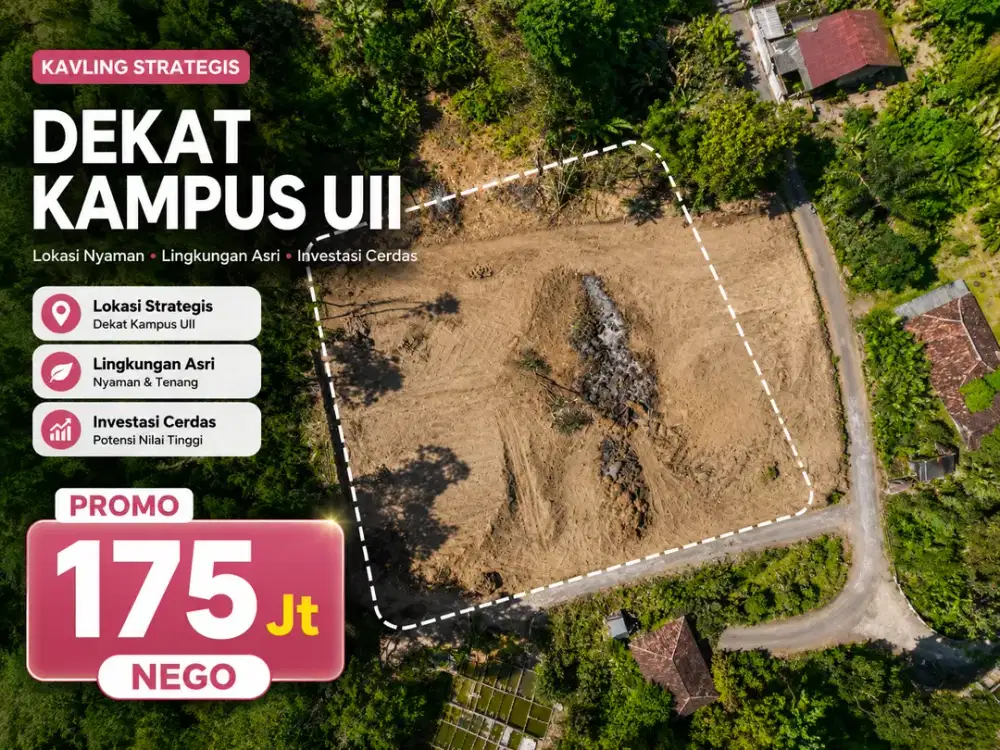 MURAH 175 Juta Tanah Di Jogja Utara
