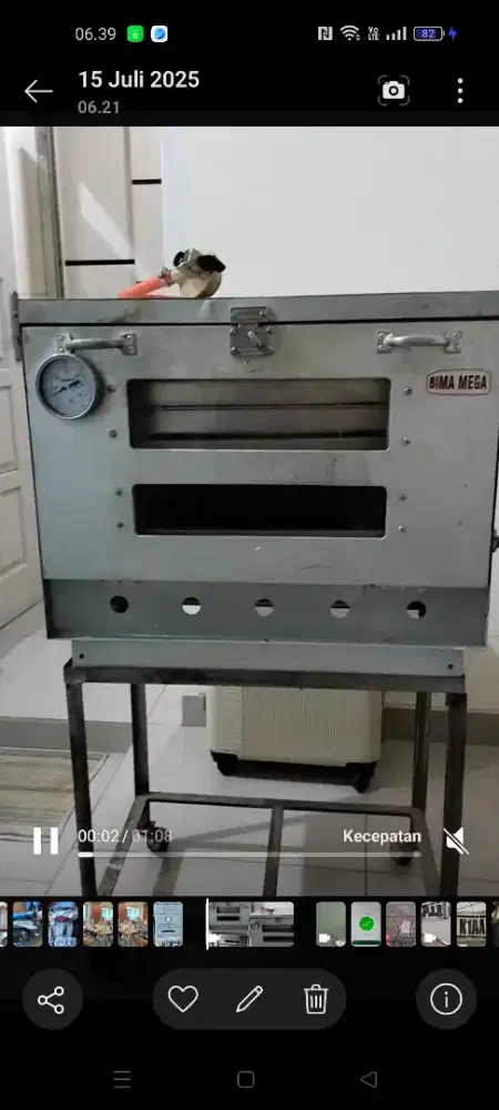 Oven Gas Bahan Alumunium