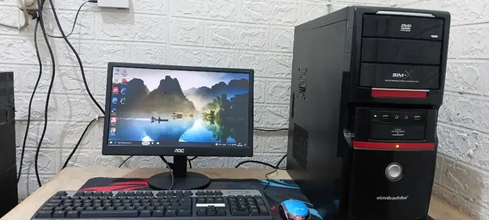 Komputer Lengkap Rakitan Office Sekolah Siap Pakai