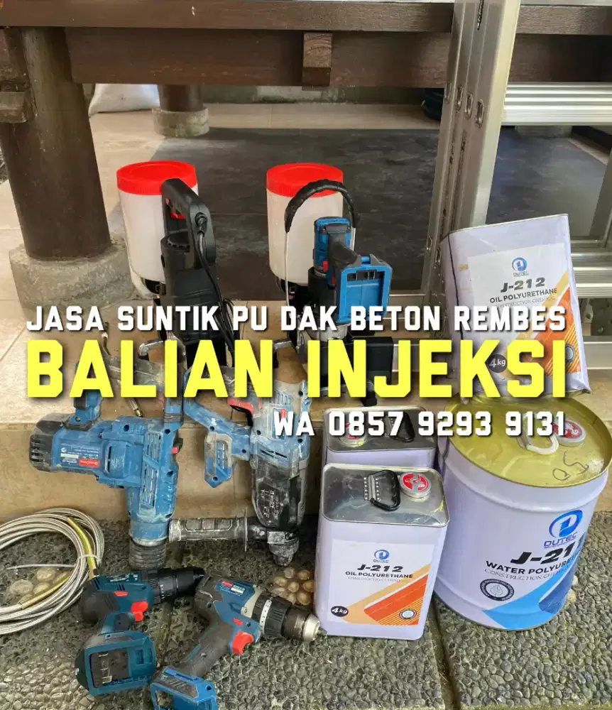 JASA TUKANG MAMPET, WATERPROOFING SUNTIK BETON, KURAS WC, PIPA BOCOR