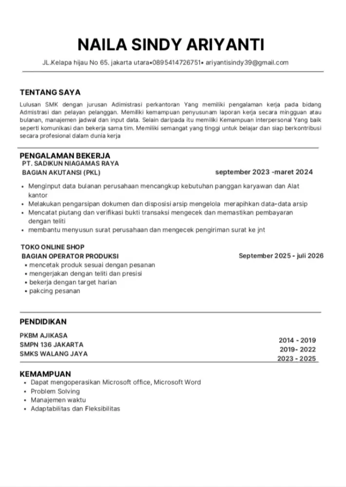 INFO LOWONGAN KERJA