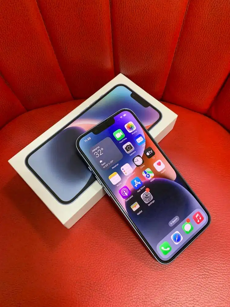iPhone 14 128gb Blue Ex iBox Fullset Original