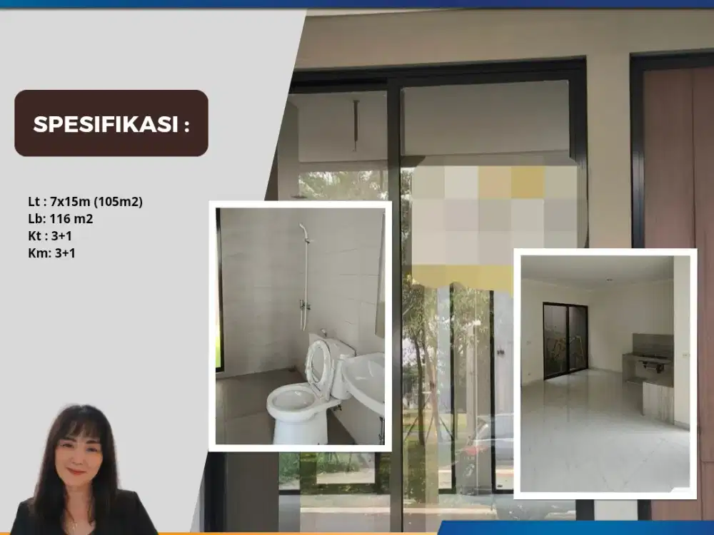 Disewakan Cluster Alam Signature Lt. 7x15m Suvarna Sutera Lavon Tangerang