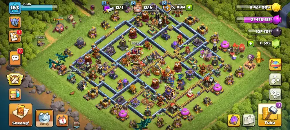 Akun Game COC Town Hall 16 Bogor