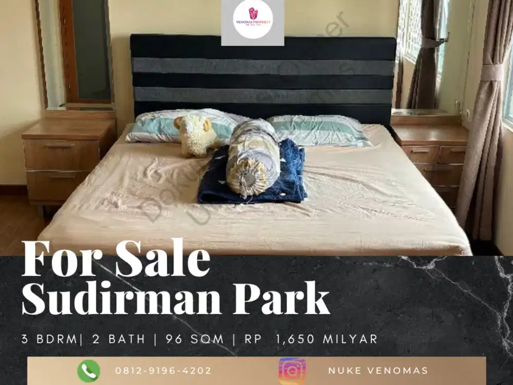 Dijual Apartement Sudirman Park 3Br Full Furnished Lantai Tinggi