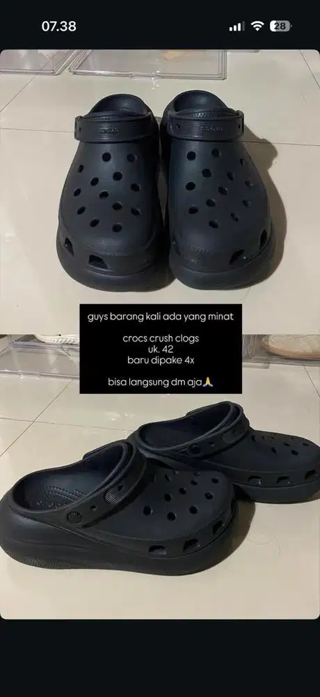 Sendal crocs asli second