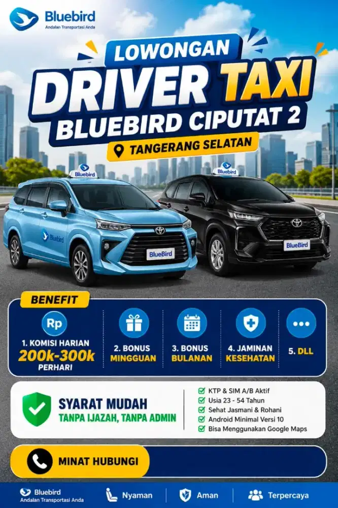 Dibutuhkan driver supir pengemudi