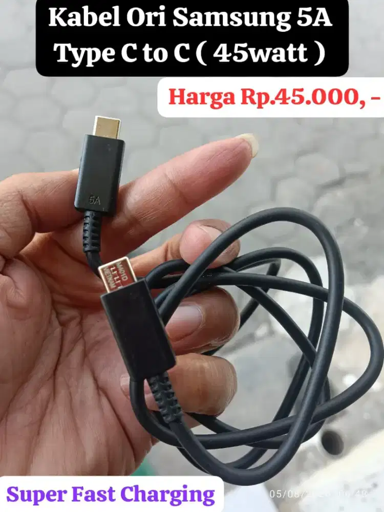 Kabel Ori samsung 45watt ( C to C )