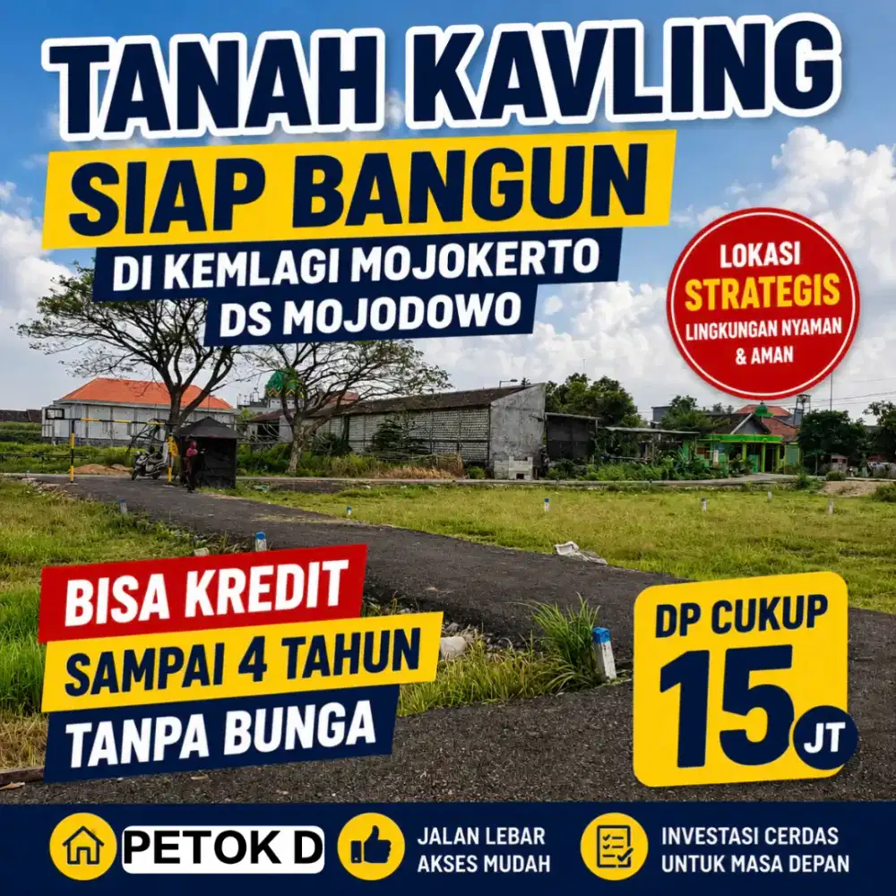 TANAH KAVLING MURAH SANGAT STRATEGIS COCOK DI BUAT USAHA ATAU RUKO