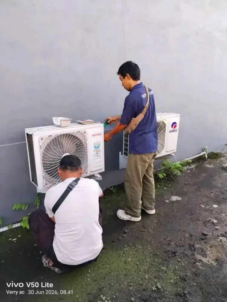 Service AC bongkar pasang AC kulkas