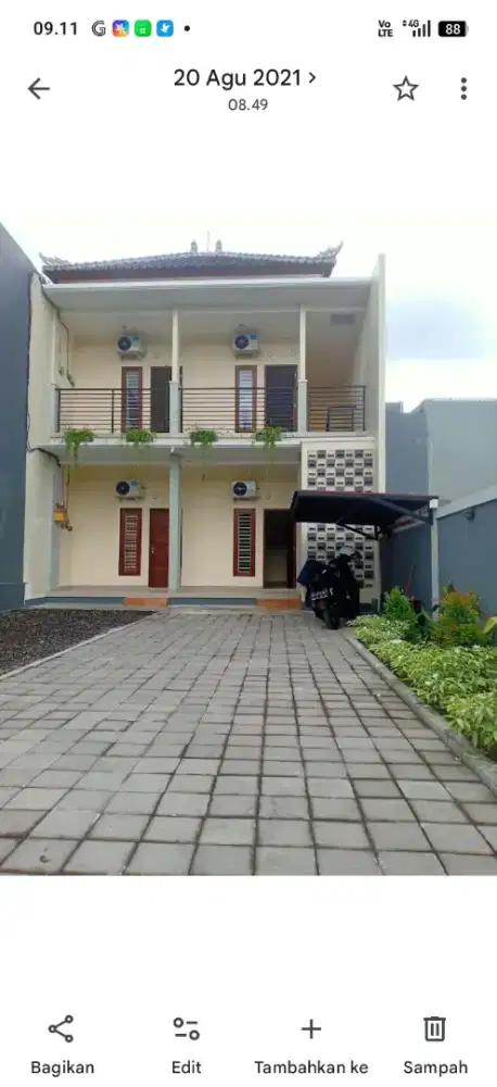 Kamar Kos dengan kelengkapan
