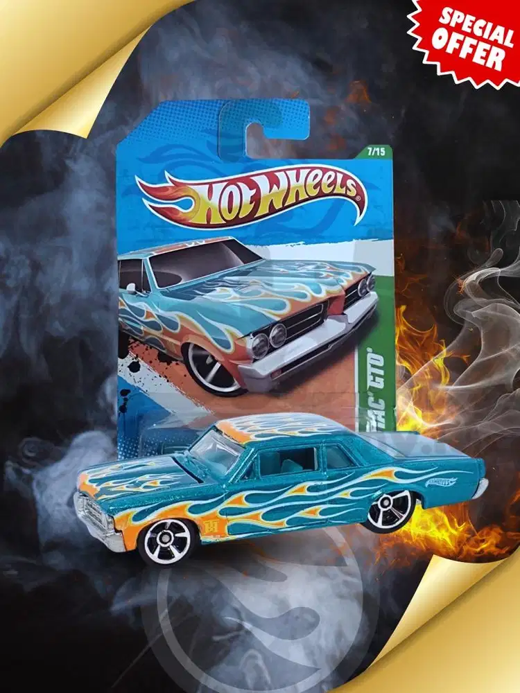 Hot Wheels Pontiac GTO Treasure Hunt Reguler THR 2011 Hijau Diecast