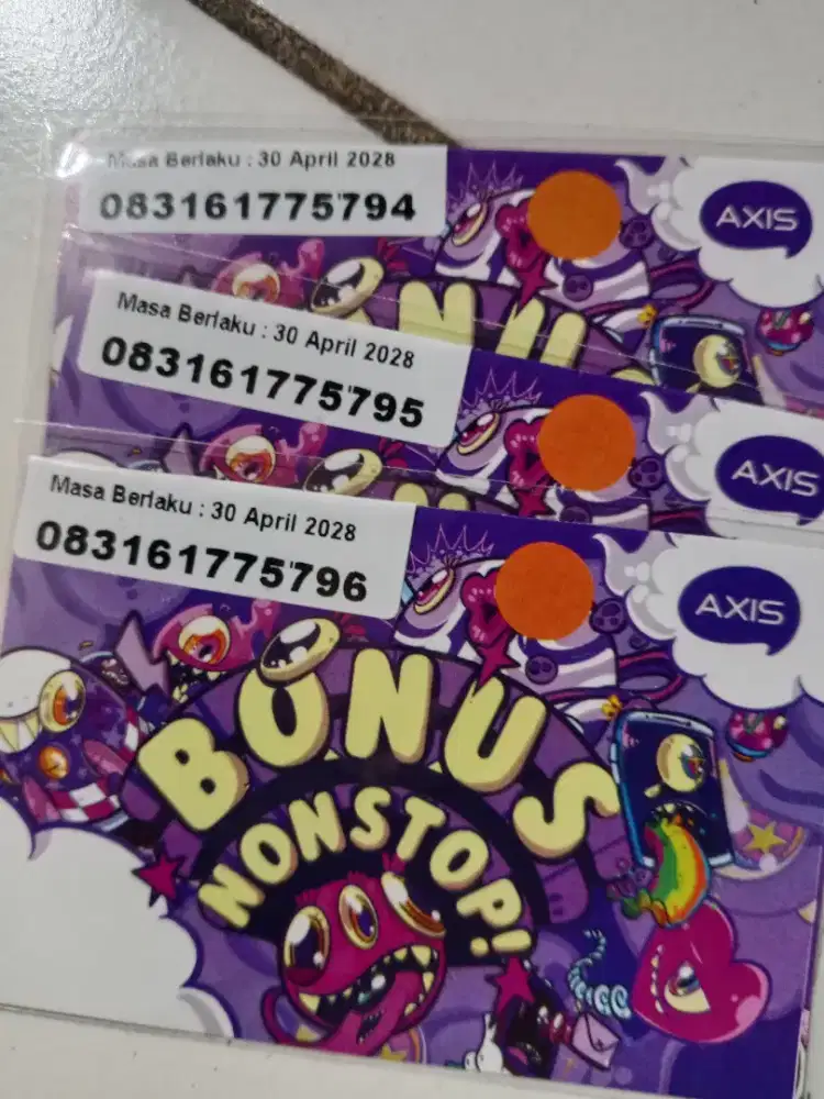 No cantik AXIS buat keluarga