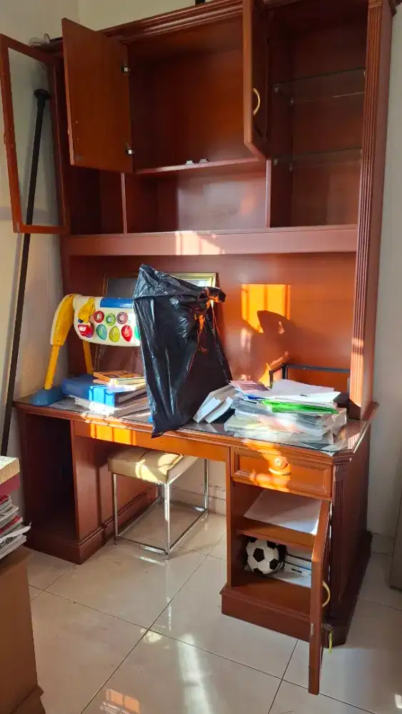 MEJA Belajar  kayu jati