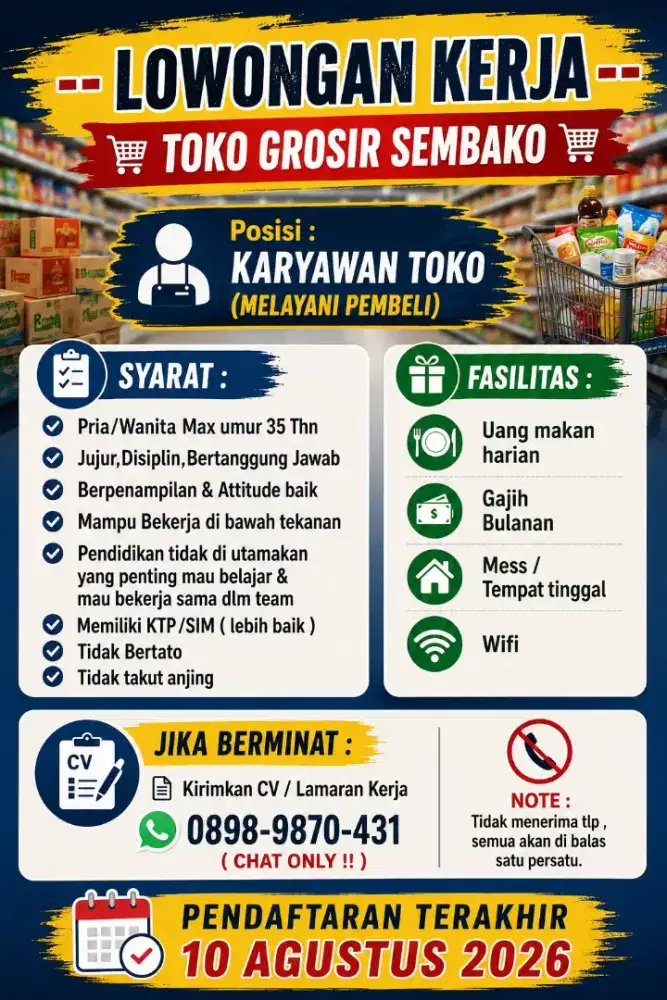 Karyawan toko grosir