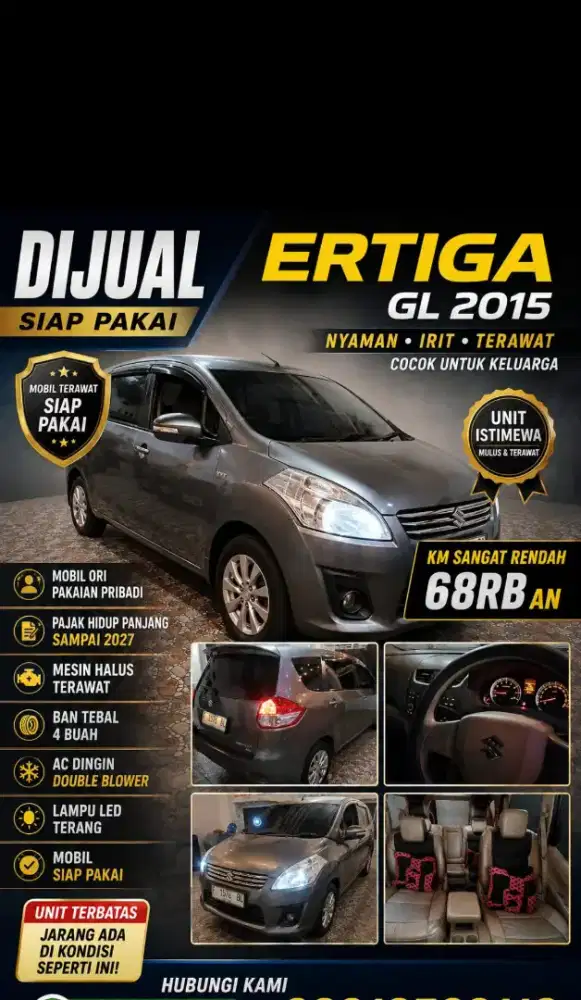 ERTIGA GL TAHUN 2015 TERAWAT