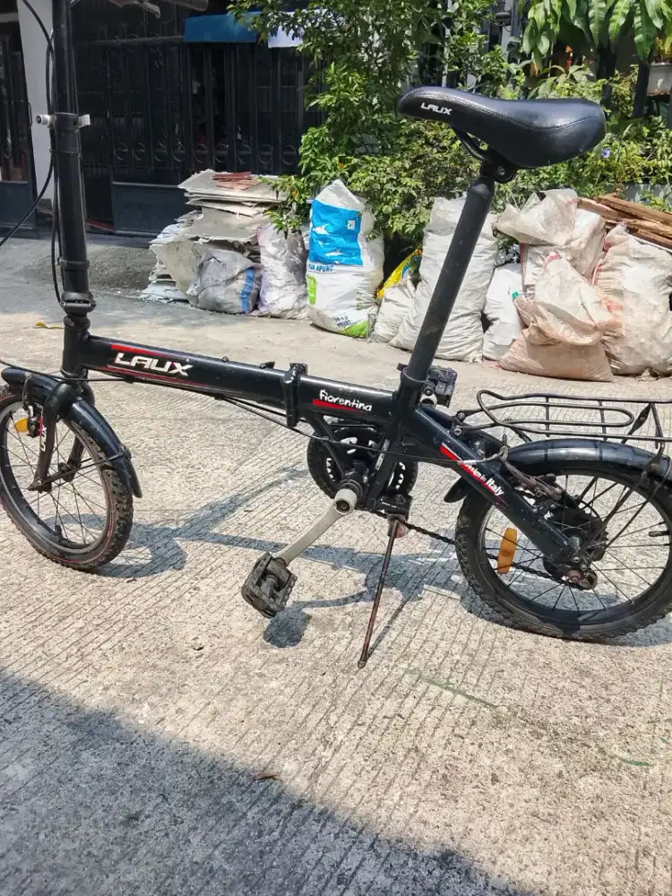 Jual sepeda lipat frame alloy 6061 merk fiorentina/LAUX ring 16