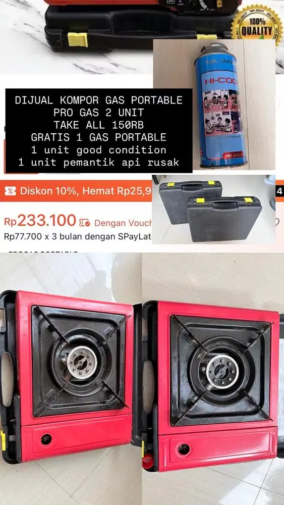 Kompor Gas Portable Pro Gas