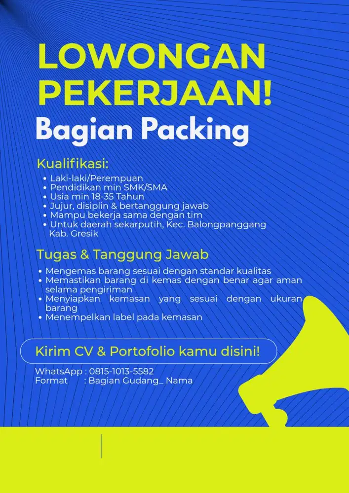 LOWONGAN PACKING