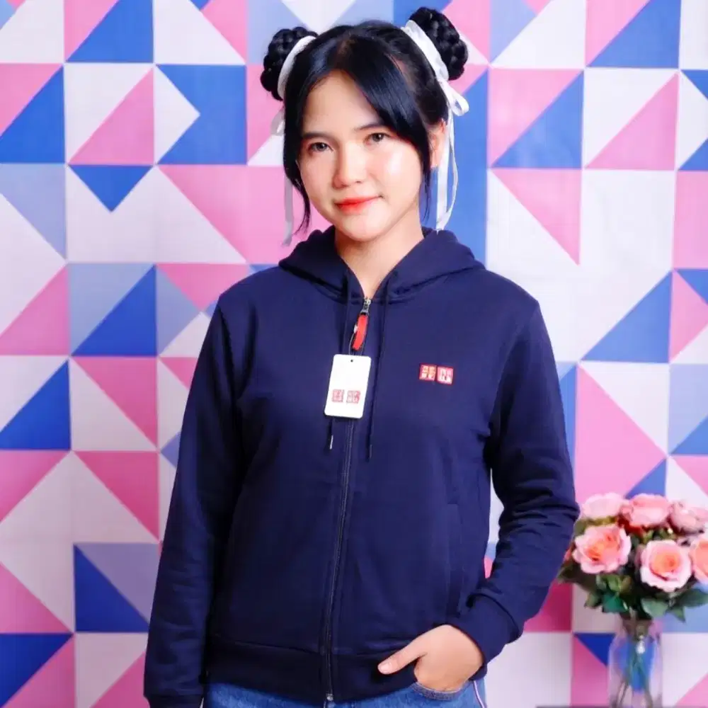 Jaket Hoodie Zipper uniqlo