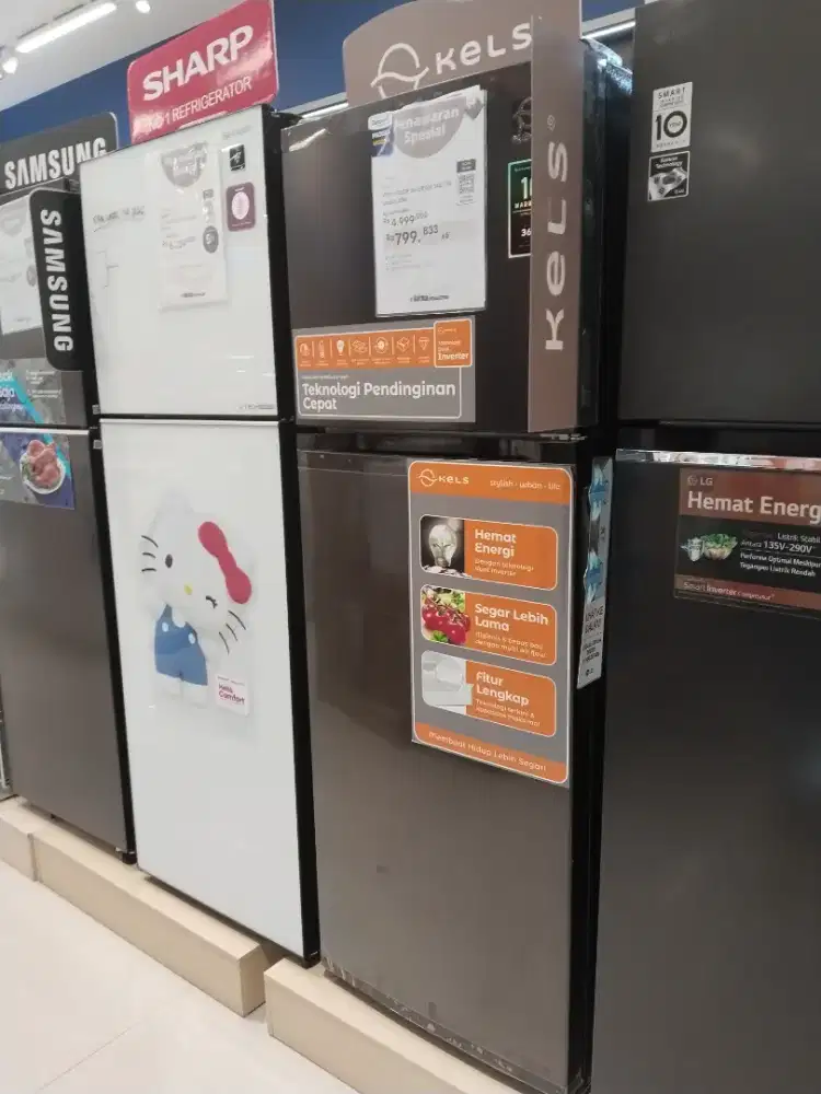KULKAS KELS 2 PINTU INVERTER