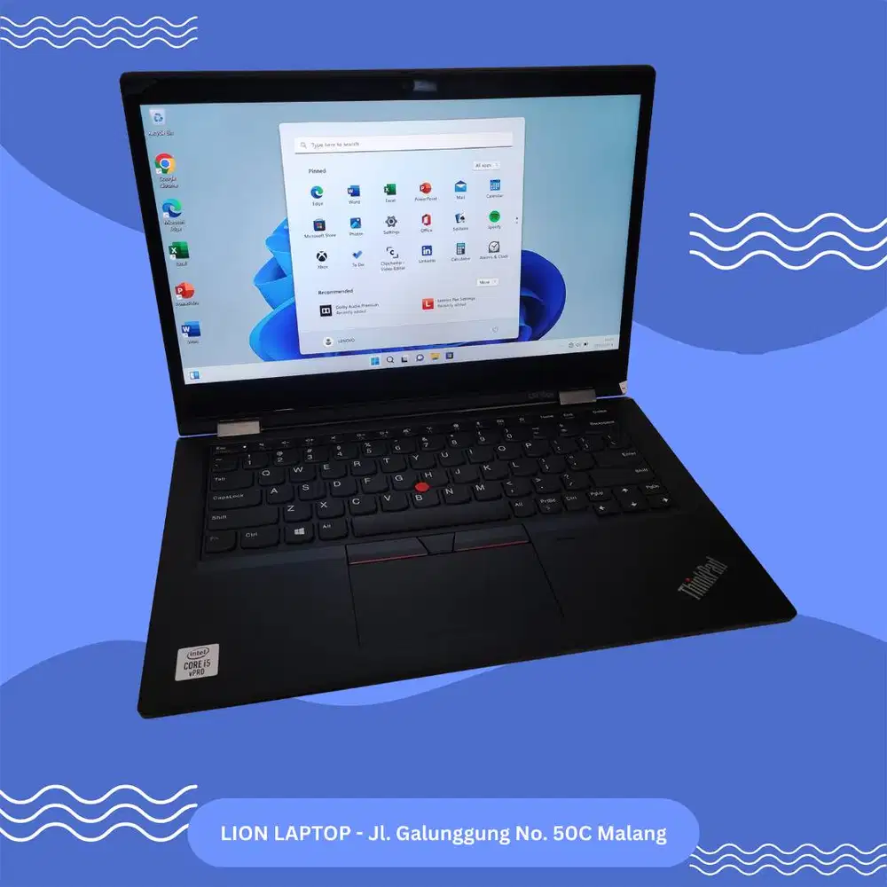 RAM 16GB Core i5 Gen10 Flip 360° SSD 256GB Lenovo Thinkpad YOGA L13 [0