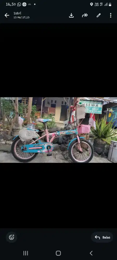 Sepeda lipat 16 inch