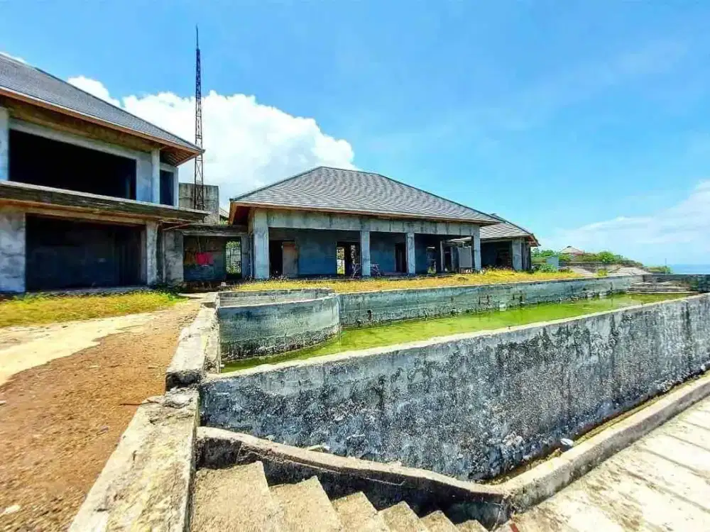 Dijual lahan bonus bangunan dgn view full laut lokasi dekat dengan ampurva Nusa dua Bali.