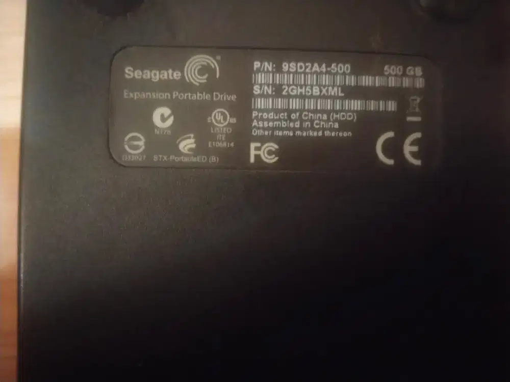 Eksternal Harddisk Seagate 500Gb