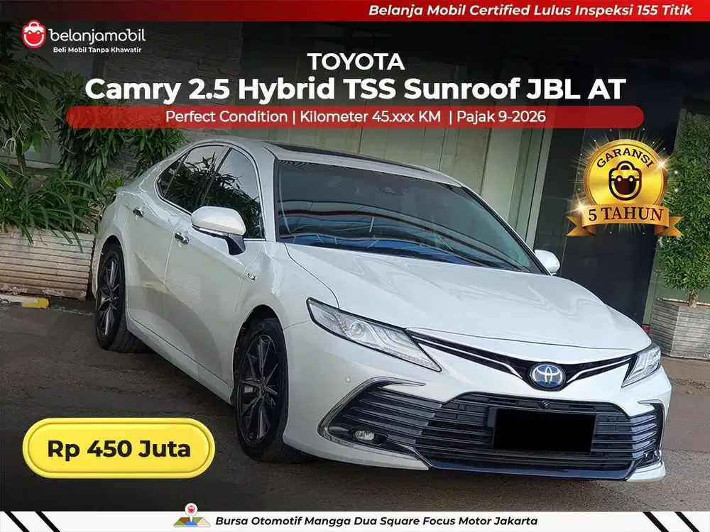 [ BERGARANSI ] Toyota Camry 2.5 Hybrid TSS Sunroof JBL AT 2023/2024