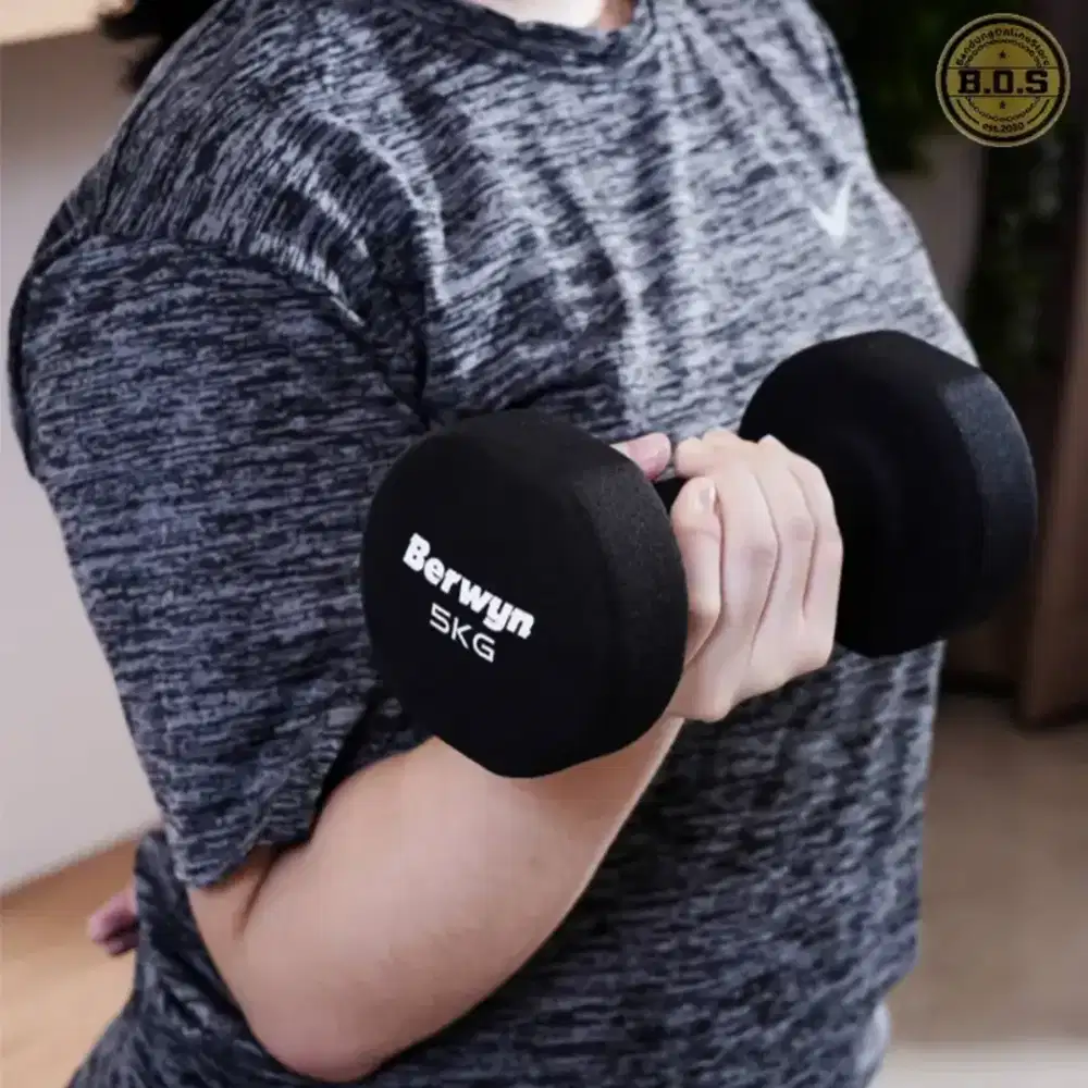 Sepasang Dum Bel 5 KG x 2 merk Berwin