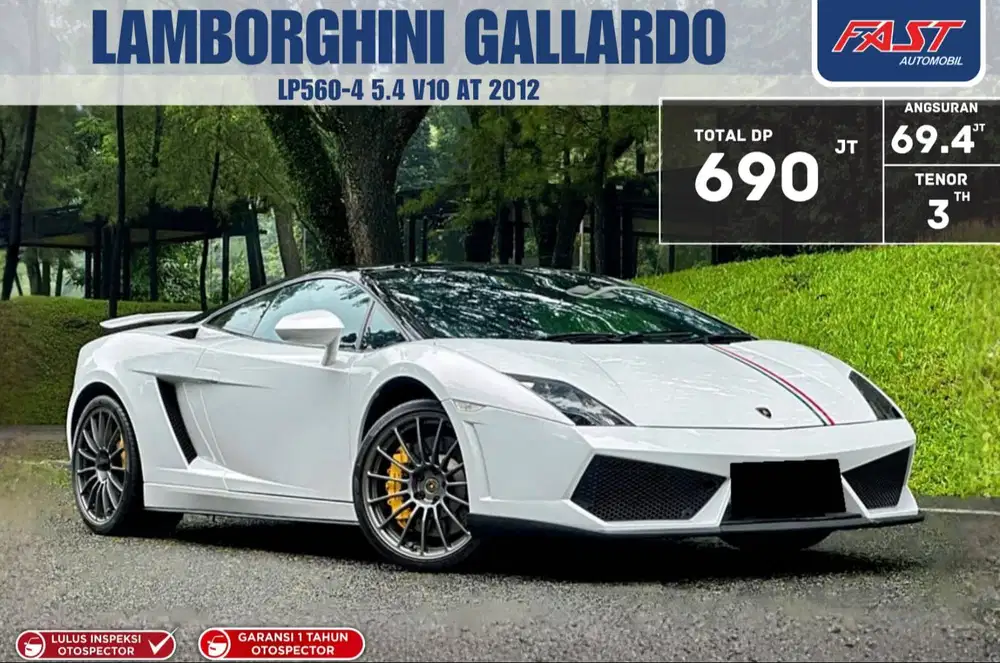 LAMBORGHINI GALLARDO LP560-4 5.2L V10 2012 LOW KM.15RB & PAJAK PANJANG
