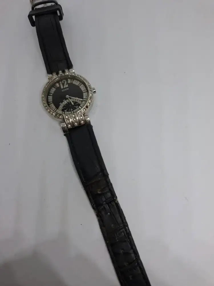 Ladies watch GUESS blink blink genuine leather strap