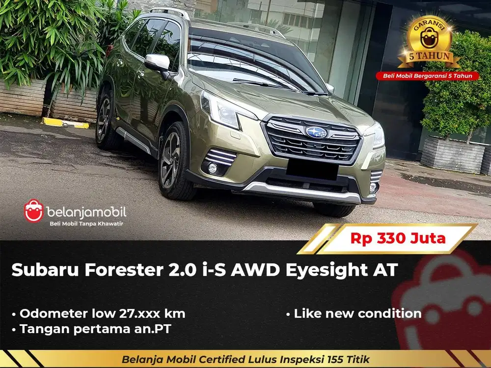 [ LOW KM 27RB ] Subaru Forester 2.0 i-S AWD Eyesight AT 2022/2023