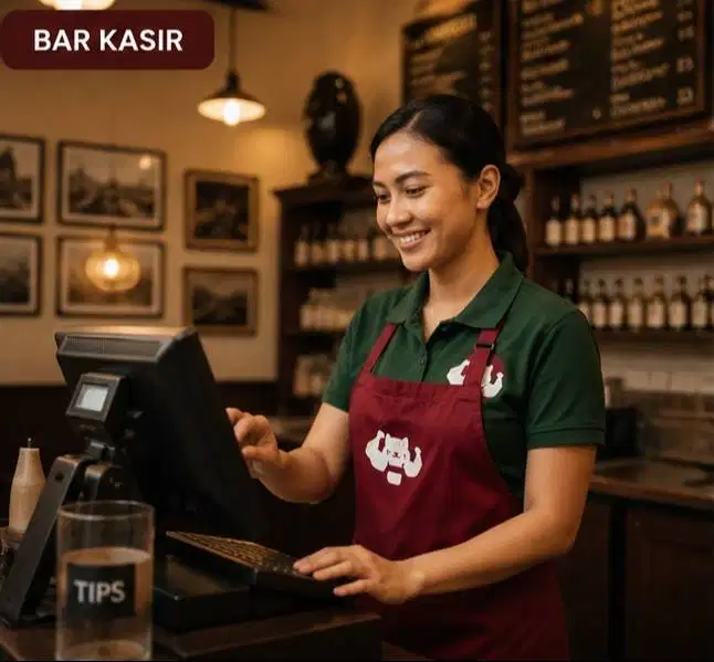 DIBUTUHKAN SEGERA BAR&CASHIER MIN. 1THN PENGALAMAN!!