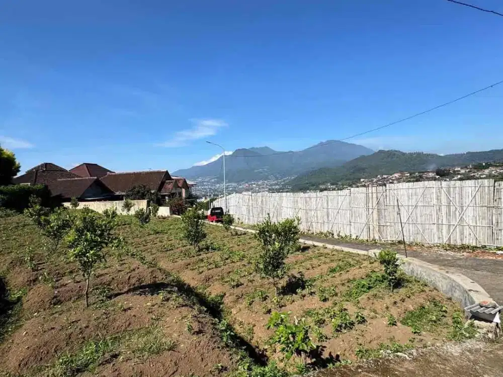 DIJUAL TANAH SIAP BANGUN VILLA ATAU RUMAH KEBUN VIEW CAKEP