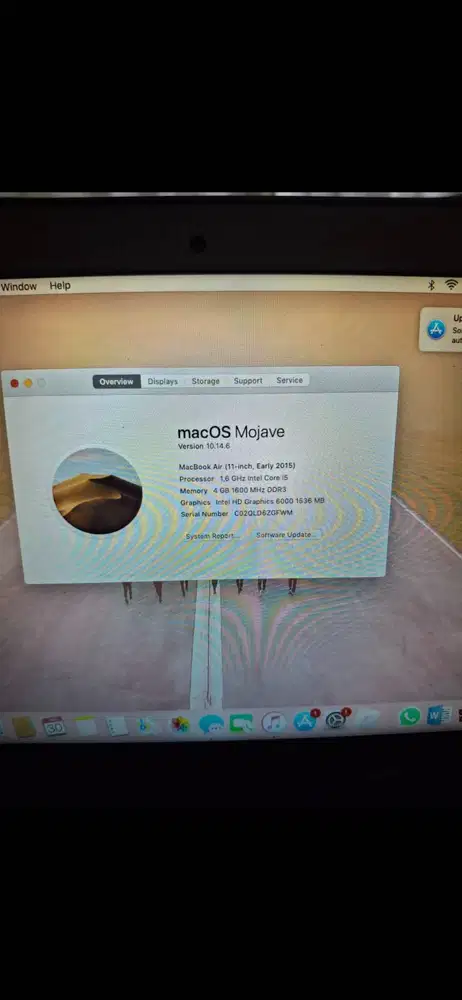 Jual Mac book Air 2015, 11 inch