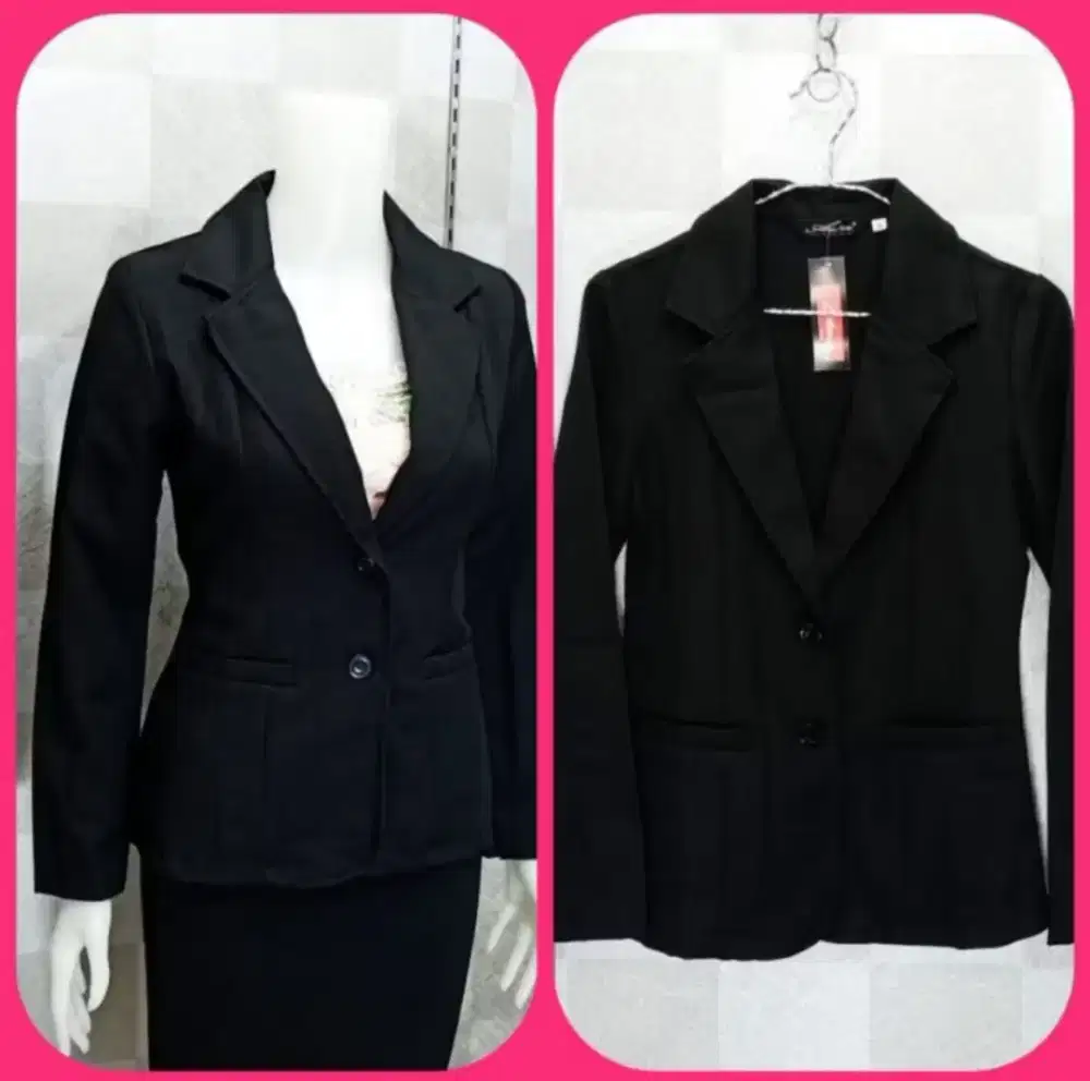 Blazer/Jas Hitam Kerja Kantor Formal Wanita