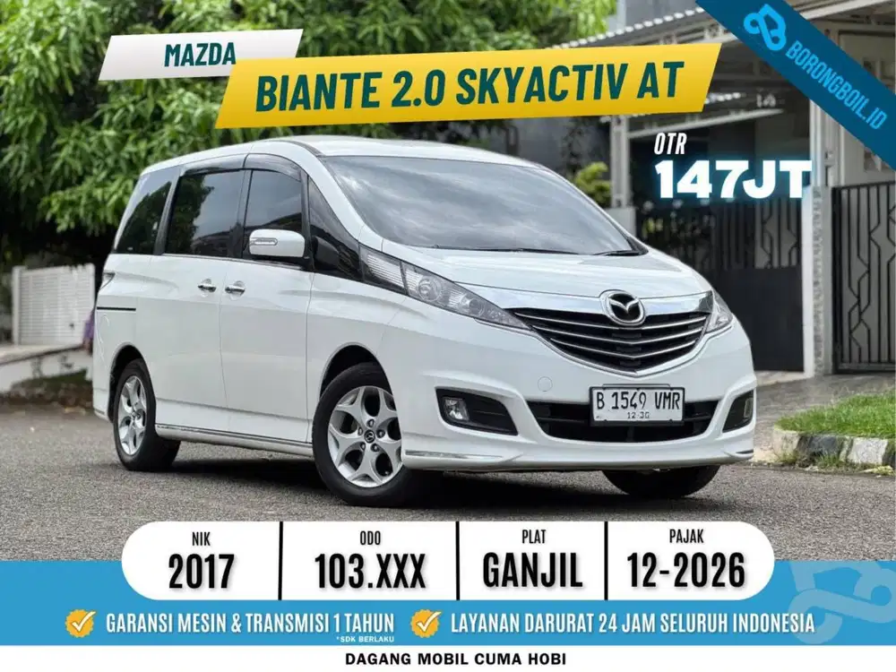 SIAP DIPAKAI JAUH! MAZDA BIANTE 2.0 AT PUTIH 2017