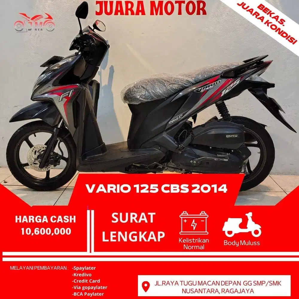 VARIO 125 CBS 2014 SURAT LENGKAP UNIT SIAP PAKAI NO KENDALA NO PR