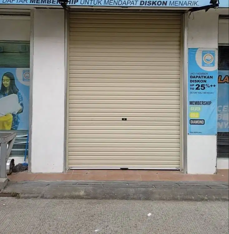 Rolling Door One Sheet Berkualitas untuk Ruko dan Gudang