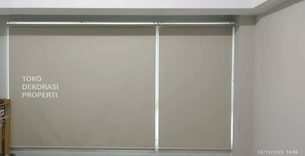 Jual Pasang Roller Blinds Blackout 100% block cahaya