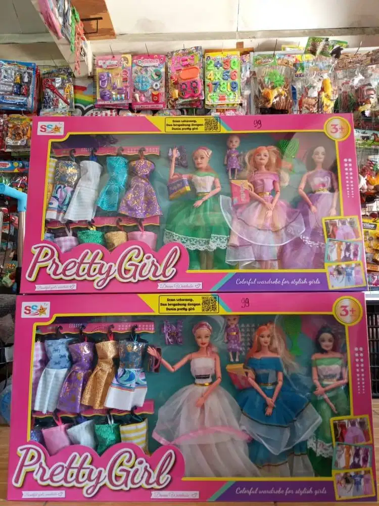 mainan anak brbi fashion isi 3