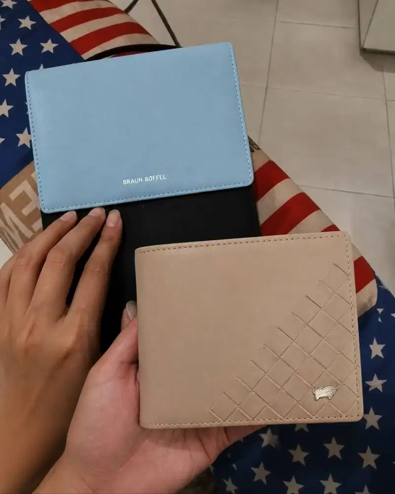 Paket 2 Braun Buffel WALLET & Braun Buffel Sling Pouch