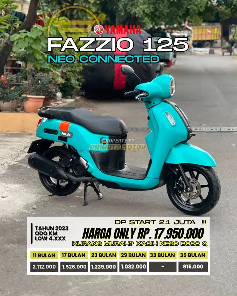 CREDIT DP MULAI 2.1 JUTA !!! YAMAHA FAZZIO 125 NEO CONNECTED 2023